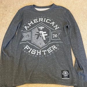 American fighter reversable long sleeve